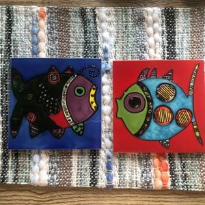 Jenny Foster Angel & Gil 8”X 8” Ceramic tiles